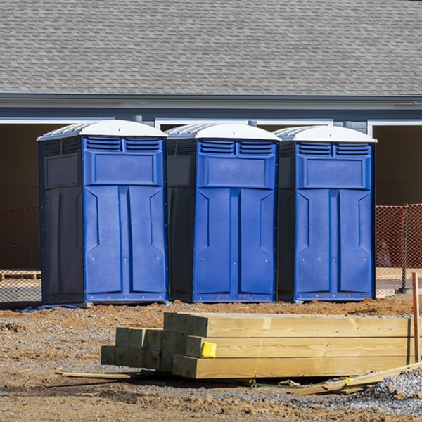 how often are the portable restrooms cleaned and serviced during a rental period in Marrowbone KY